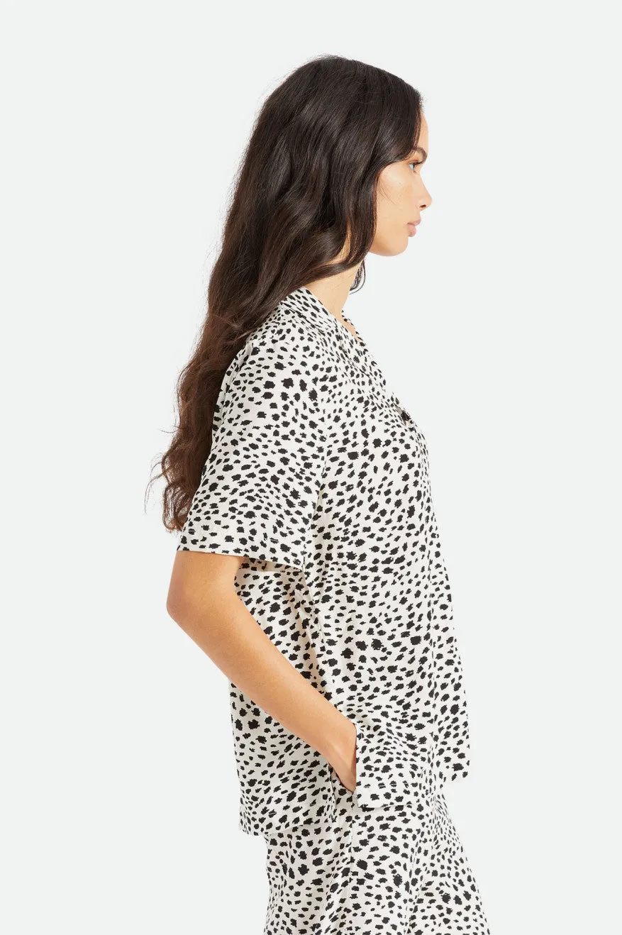 Bunker Cheetah Boyfriend S/S Woven - Beige sold by Brixton product image thumbnail 3