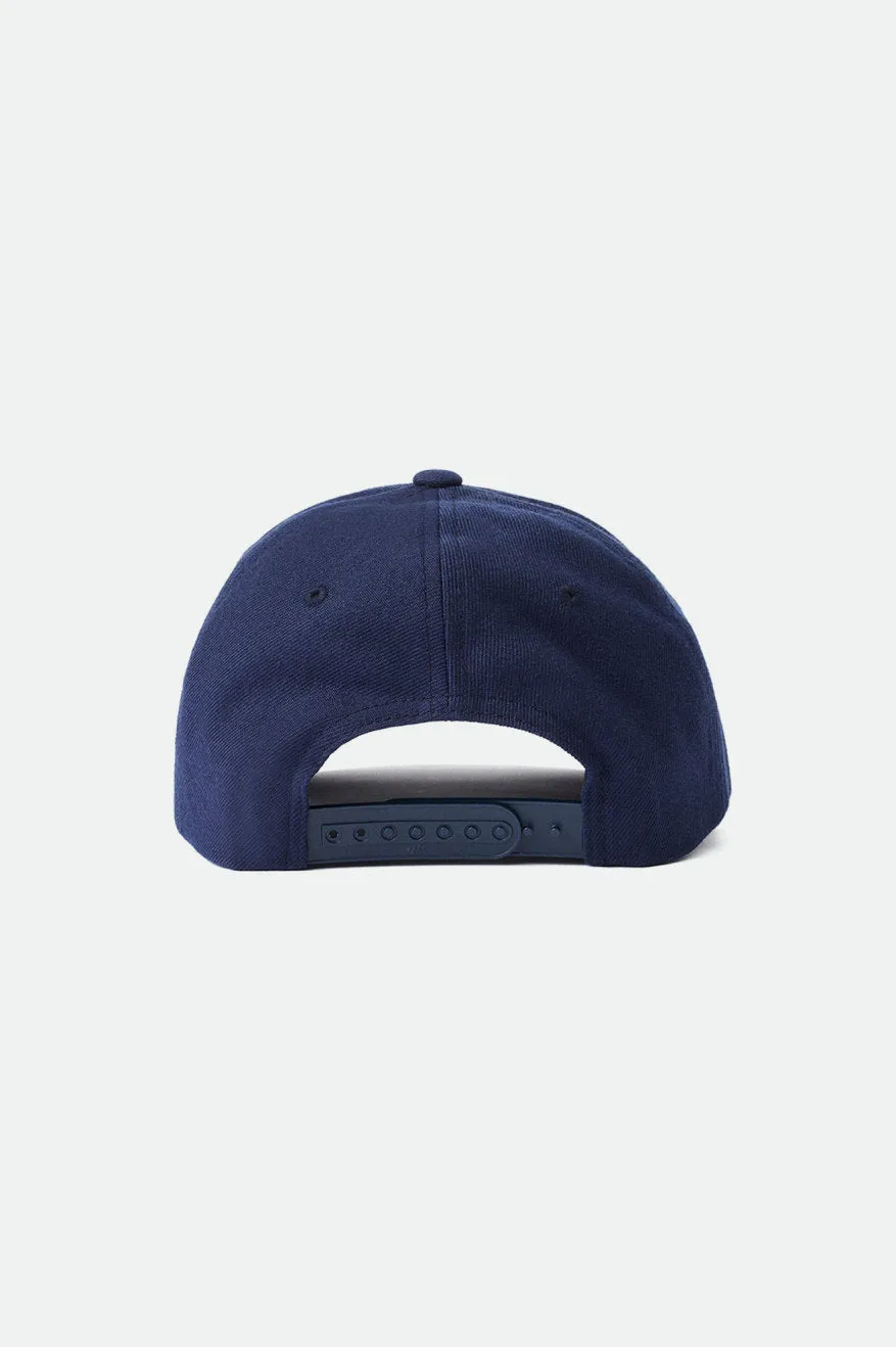 Linwood MP Snapback - Navy sold by Brixton product image thumbnail 3