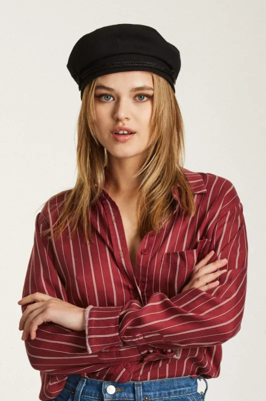 Caroline Cap - Black sold by Brixton
