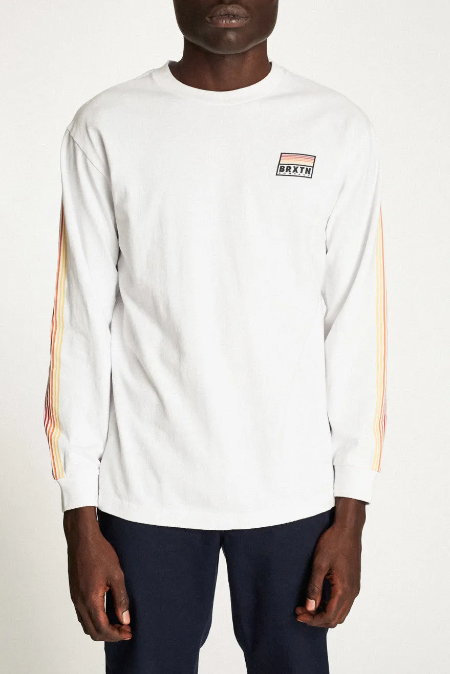 Banyan II L/S Standard Tee - White sold by Brixton