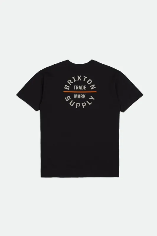 Oath V S/S Standard Tee - Black/Charcoal/White sold by Brixton
