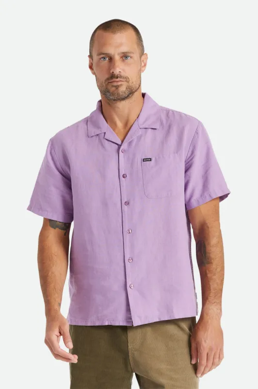 Bunker S/S Woven - Orchid sold by Brixton