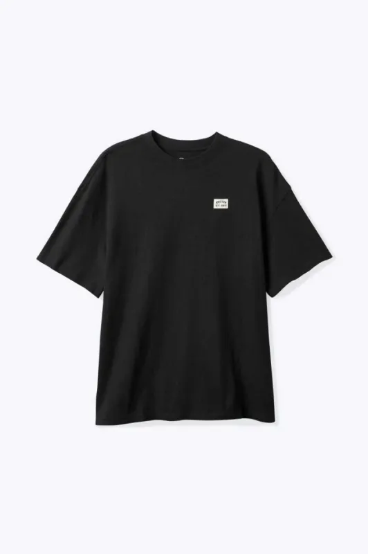 Woodburn Heavyweight Relaxed T-shirt - Black Classic Wash made by Brixton