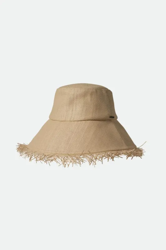 Alice Packable Bucket Hat - Natural/Natural sold by Brixton