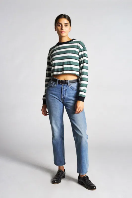 Emily L/S Crop Tee - Emerald made by Brixton