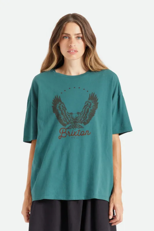 Freebird Oversized Boyfriend Tee - Emerald sold by Brixton