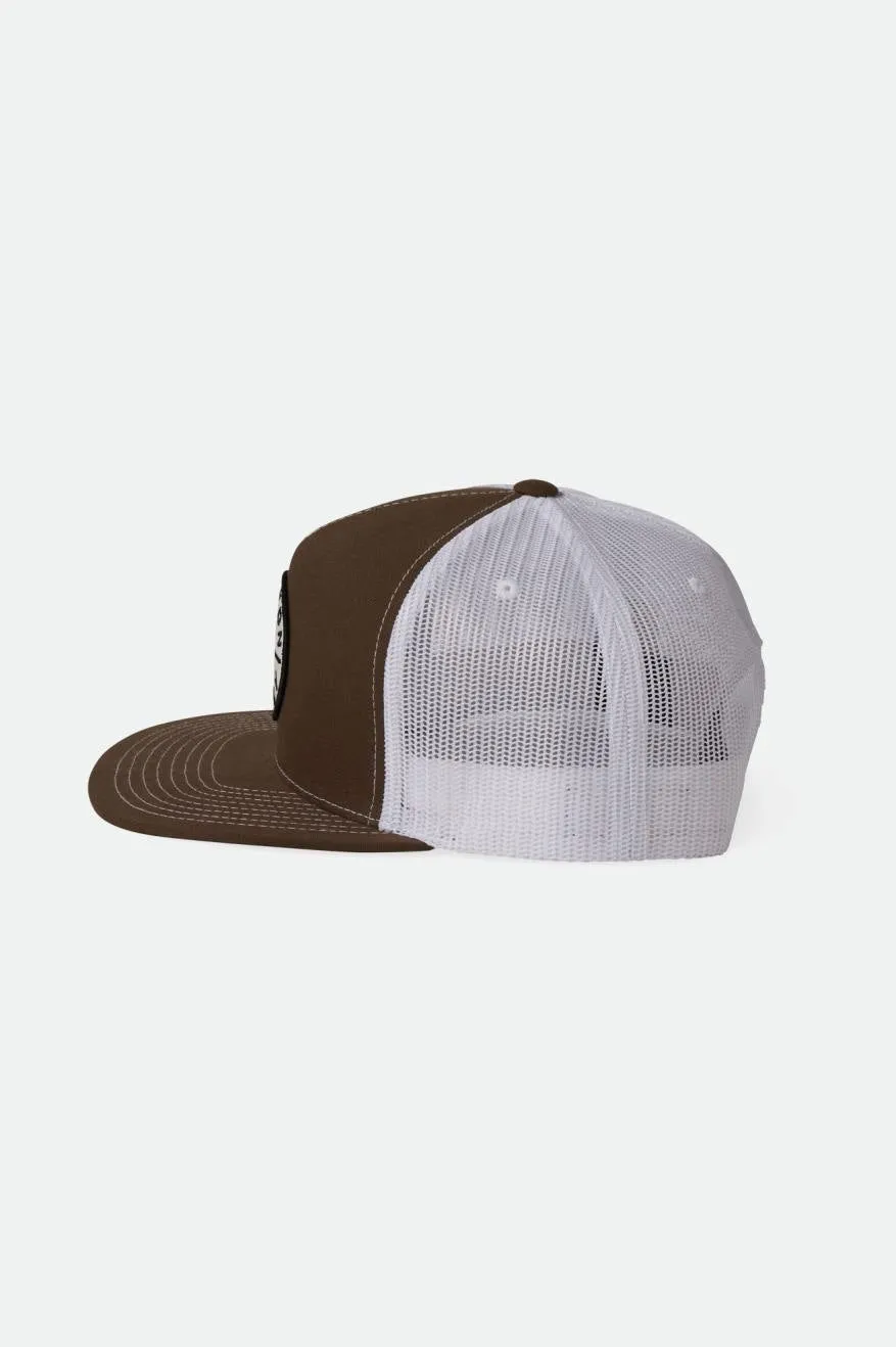 Oath MP Trucker Hat - Sepia/White sold by Brixton product image thumbnail 3
