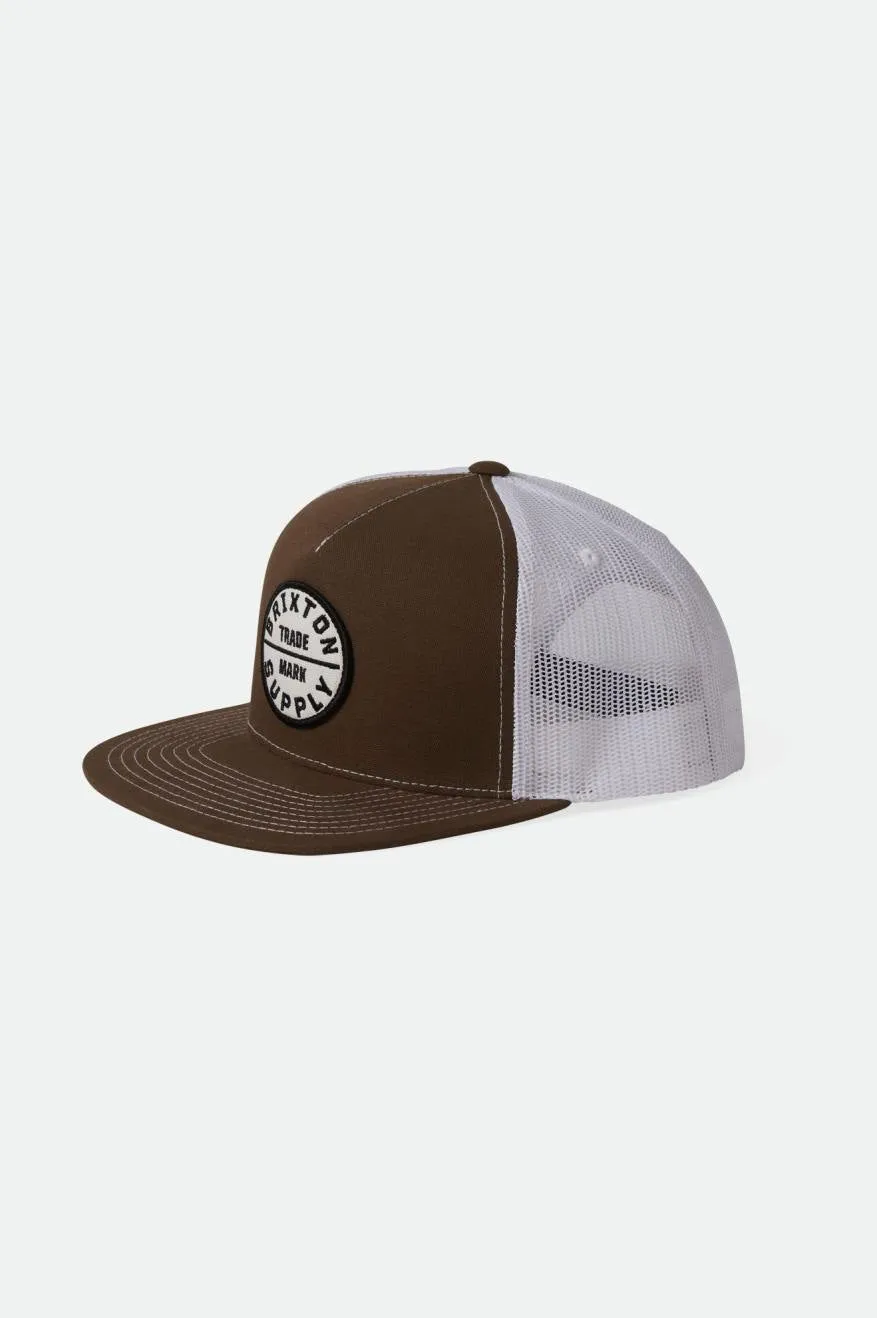 Oath MP Trucker Hat - Sepia/White sold by Brixton