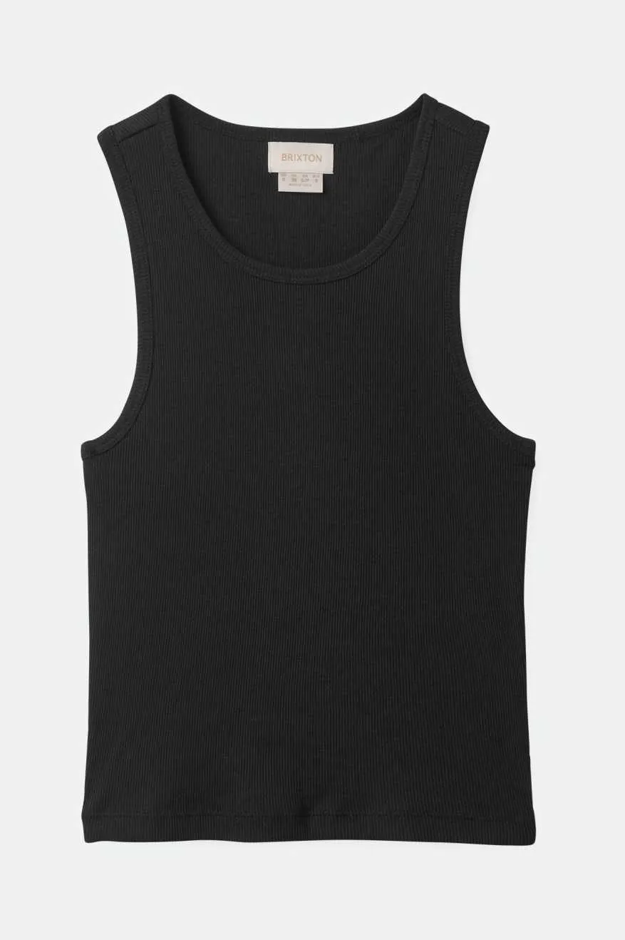 Classic Organic A-Tank - Black sold by Brixton product image thumbnail 3