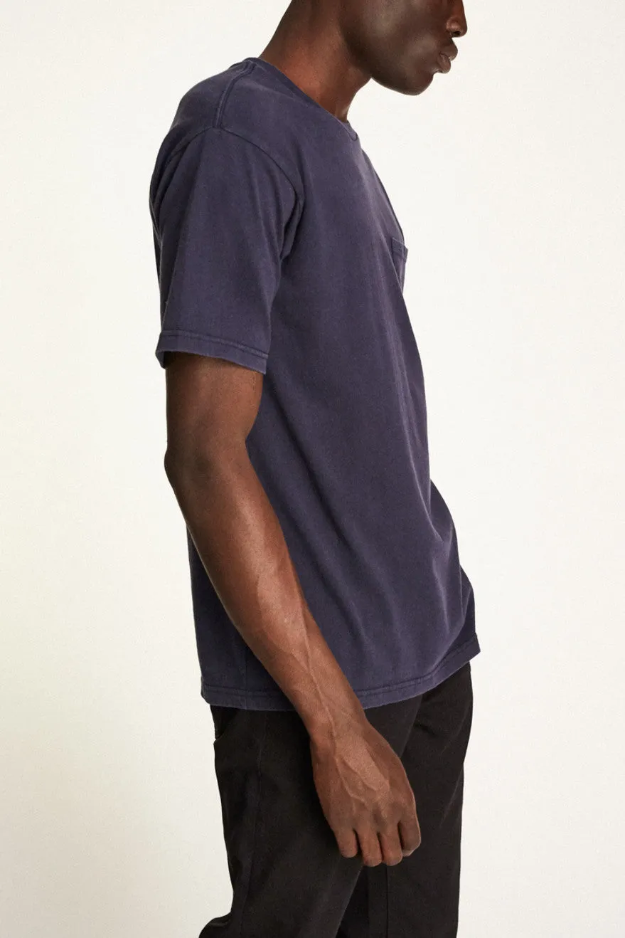 Basic S/S Standard Pocket Tee - Navy sold by Brixton product image thumbnail 2