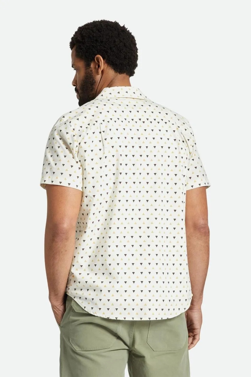Charter Print S/S Woven - Off White/Straw/Dark Earth sold by Brixton product image thumbnail 4