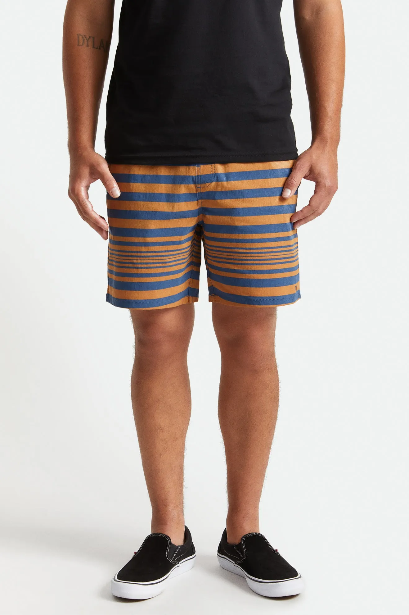 Voyage Hybrid Short - Joe Blue/Lion sold by Brixton