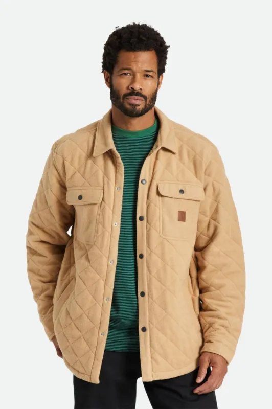 Cass Quilted Fleece Jacket - Mojave made by Brixton