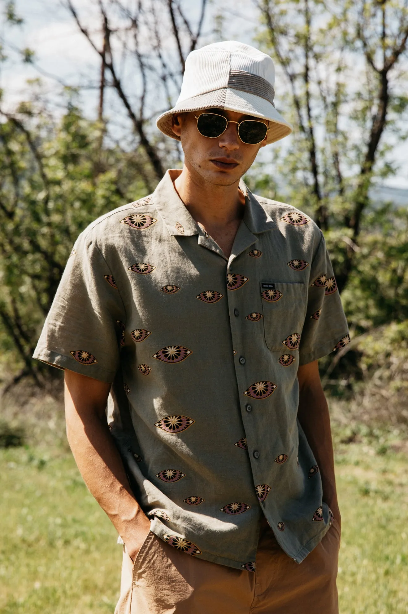 Bunker S/S Woven - Mermaid Eye Ball sold by Brixton product image thumbnail 3