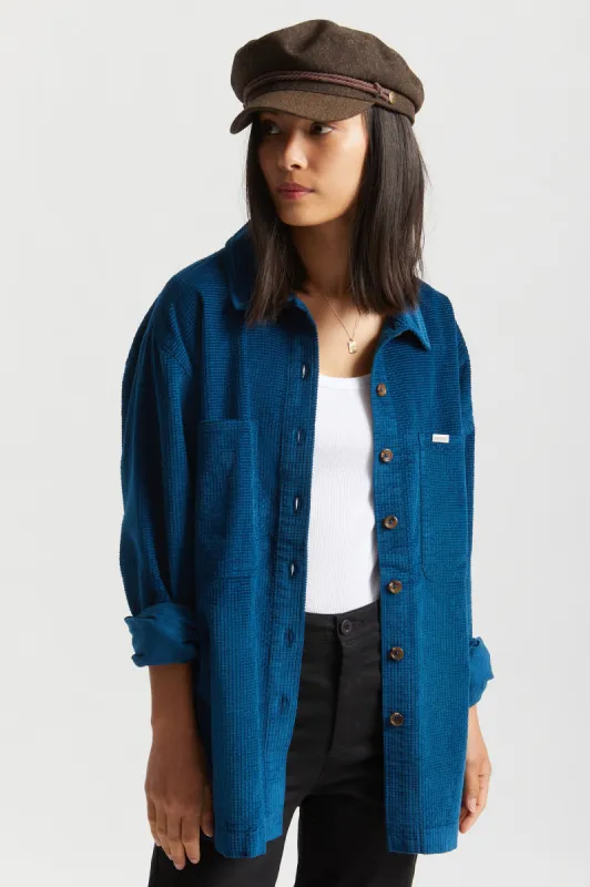 Bowery Tunic Overshirt - Marine Blue sold by Brixton