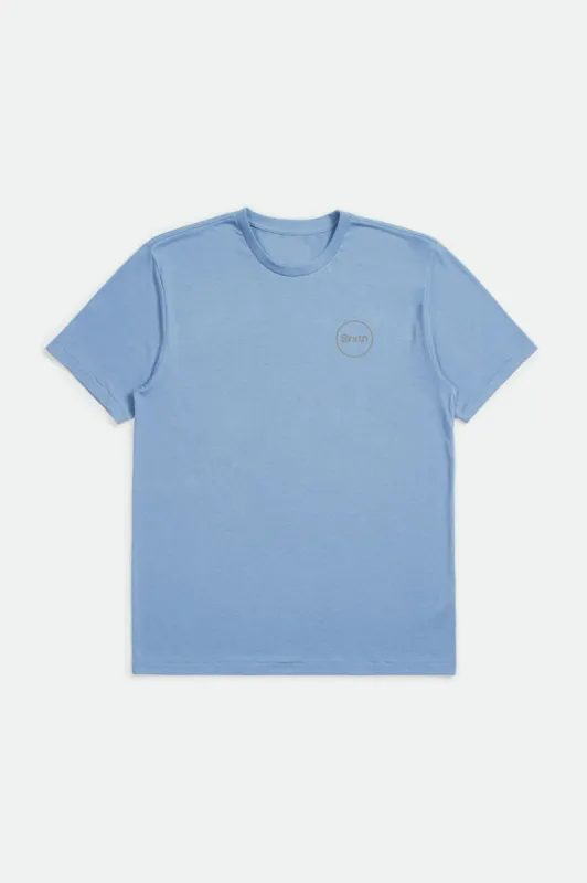 Gate IV S/S Premium Tee - Slate Blue sold by Brixton