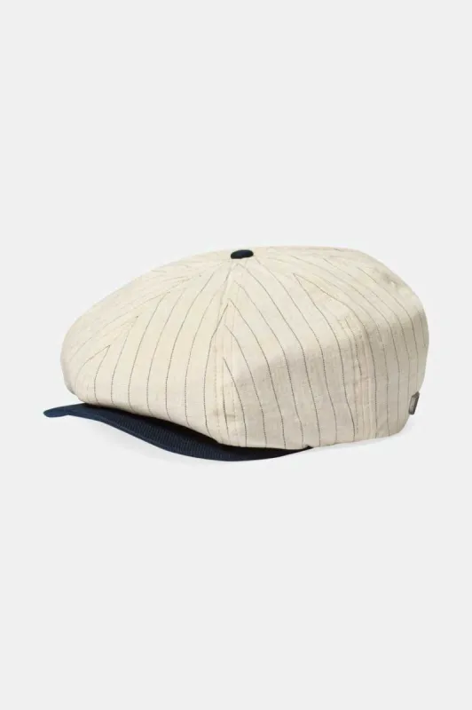 20th Anniversary Brood Newsboy Cap - Cream/Navy made by Brixton