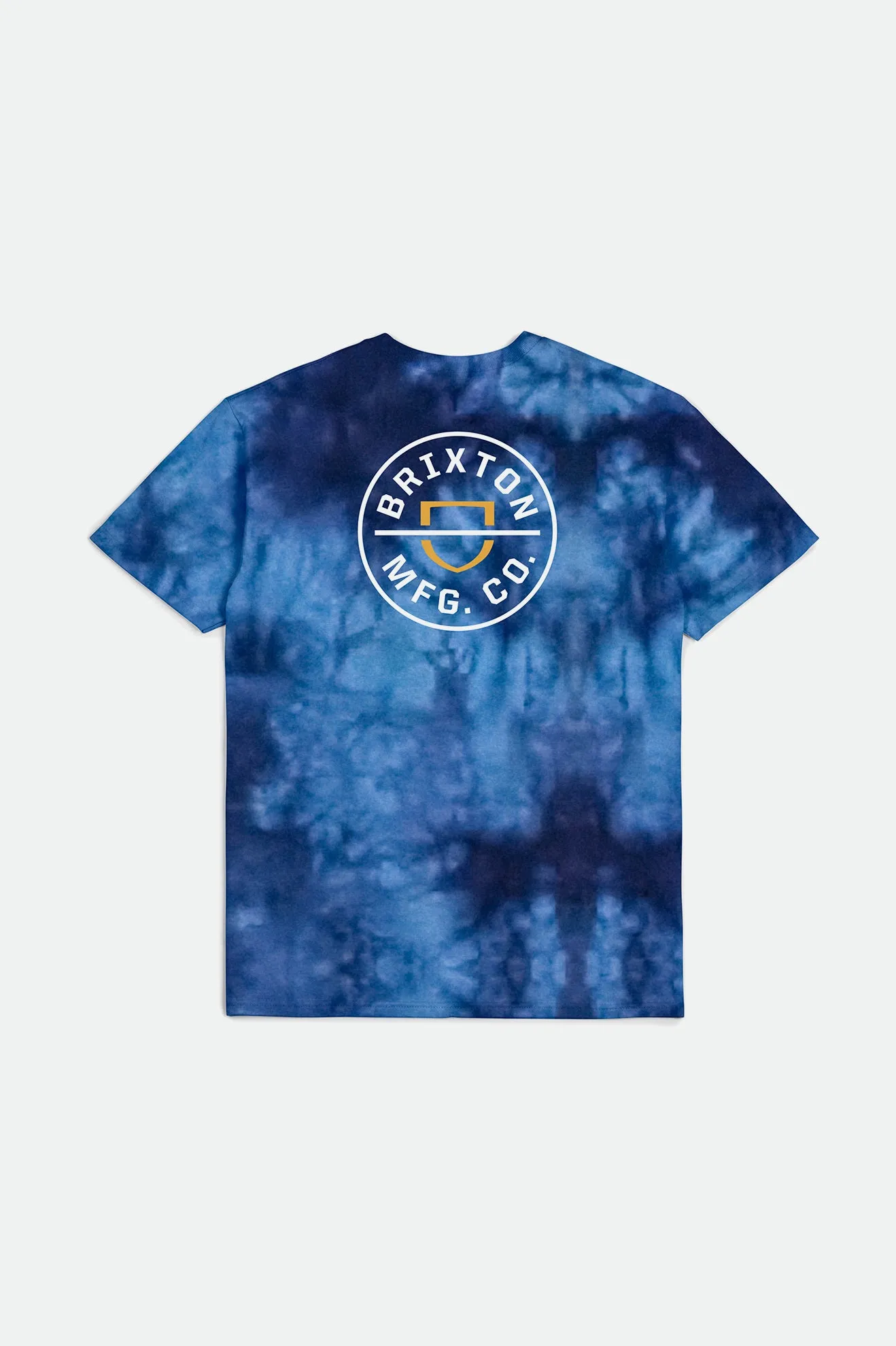 Crest II S/S Standard Tee - Navy/Sky Blue Cloud Wash sold by Brixton product image thumbnail 2