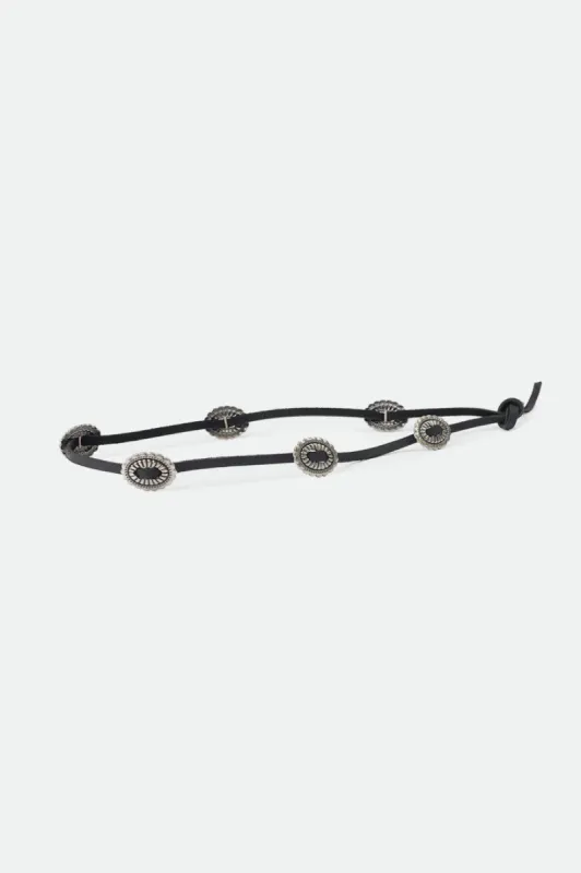 Brxtn Adjustable Western Hat Band - Black sold by Brixton