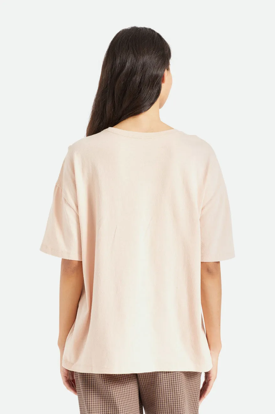 Moonlight Oversized Boyfriend Tee - Rose Dust sold by Brixton product image thumbnail 4