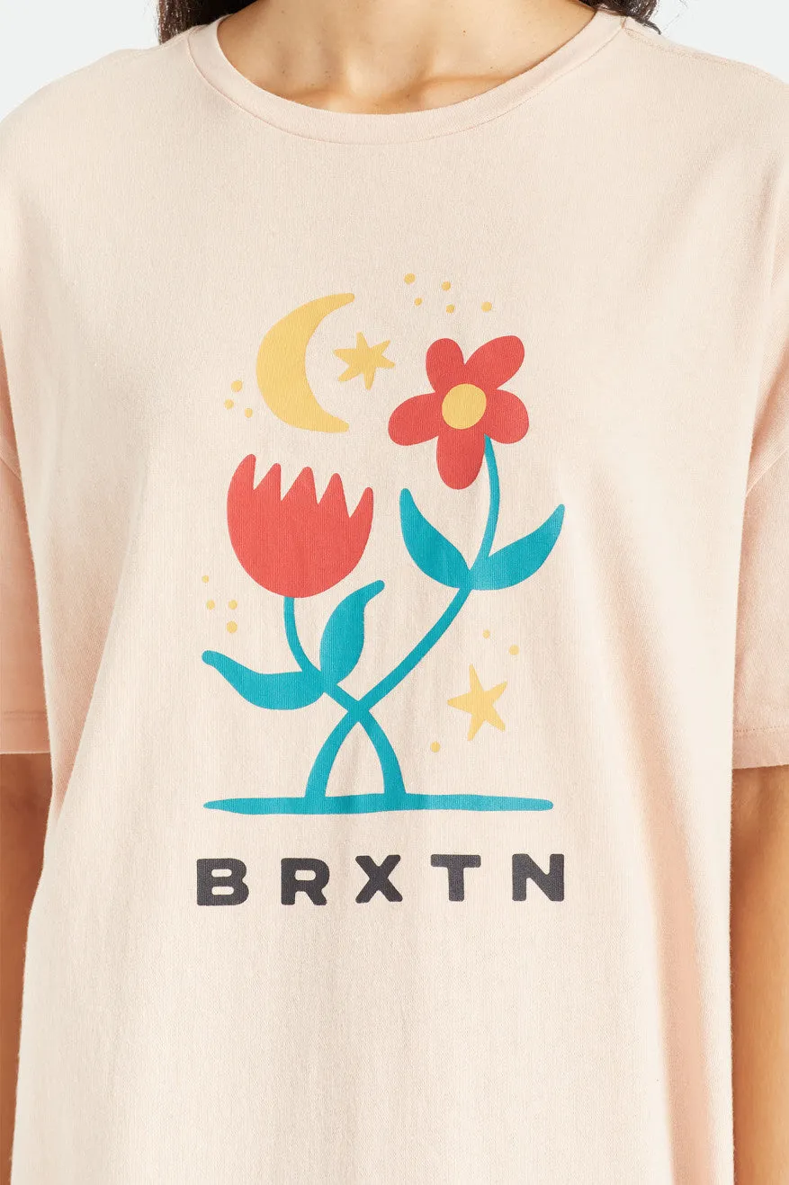 Moonlight Oversized Boyfriend Tee - Rose Dust sold by Brixton product image thumbnail 5