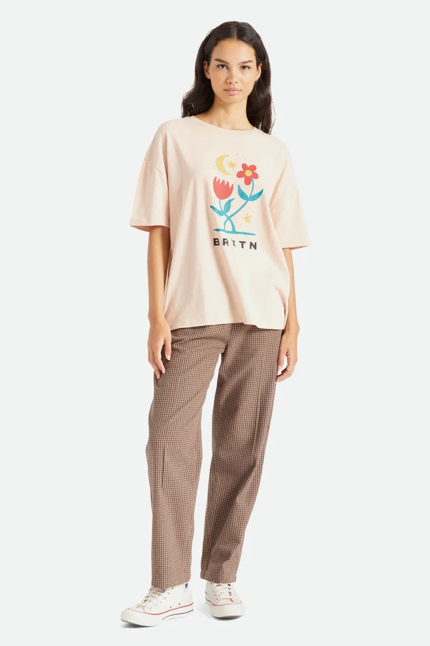 Moonlight Oversized Boyfriend Tee - Rose Dust sold by Brixton product image thumbnail 2