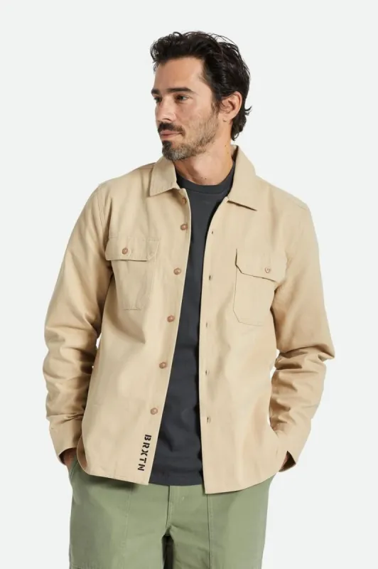 Bowery Surplus Overshirt - Sand sold by Brixton