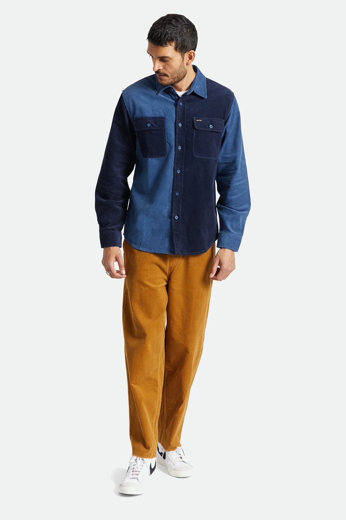 Bowery Corduroy L/S Flannel - Joe Blue/Navy sold by Brixton product image thumbnail 2