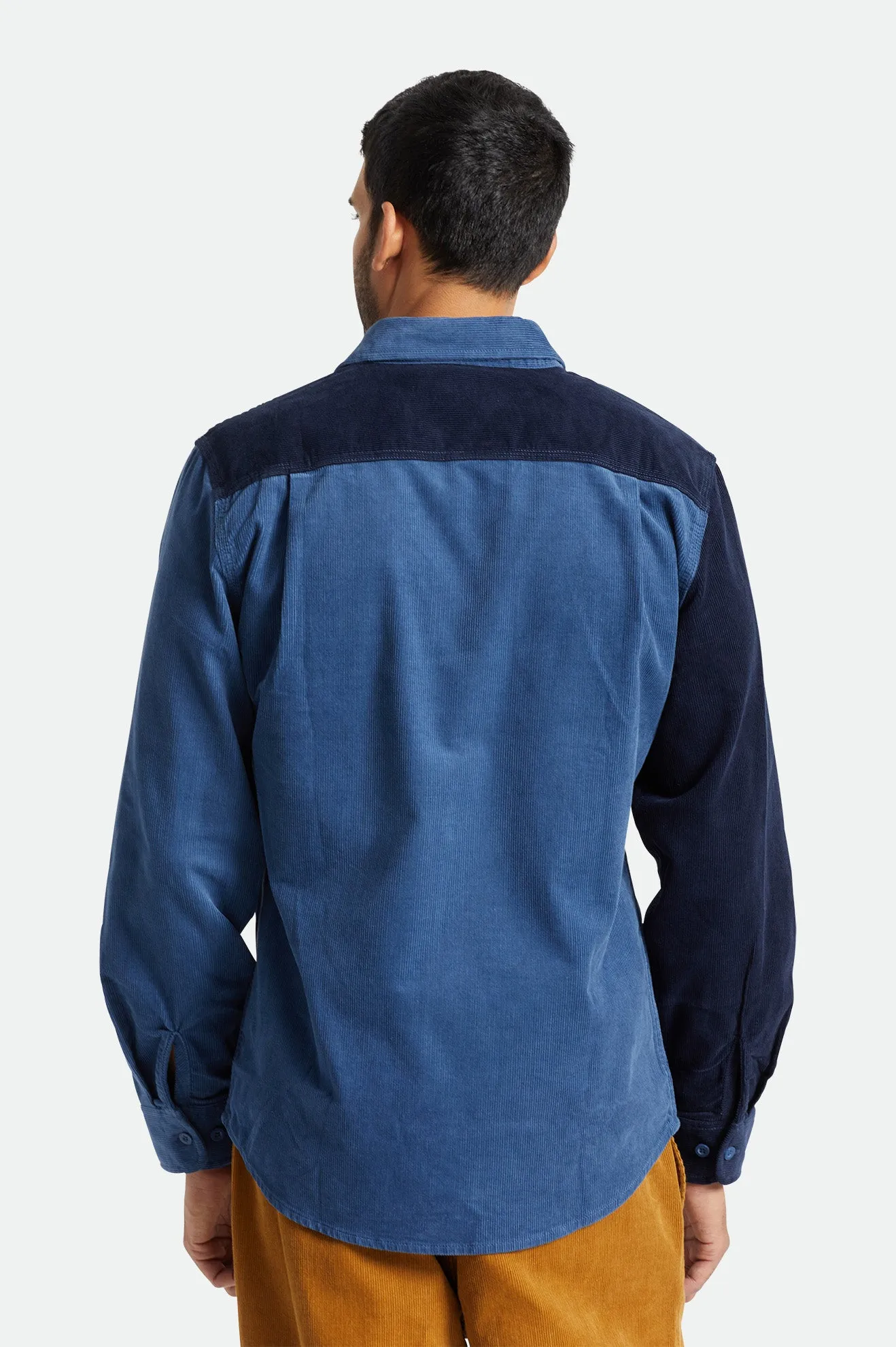 Bowery Corduroy L/S Flannel - Joe Blue/Navy sold by Brixton product image thumbnail 4