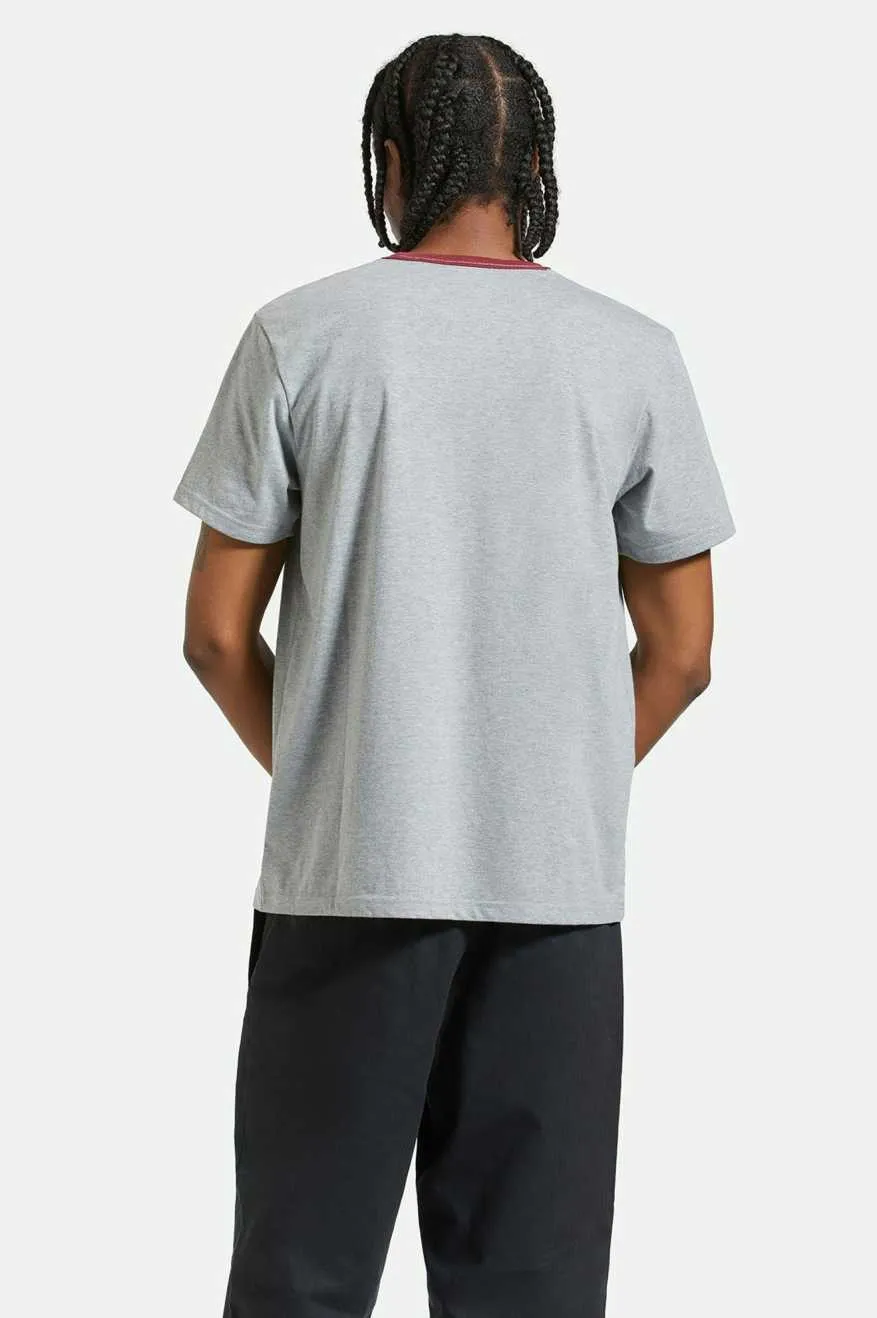 Varsity Ringer T-Shirt - Heather Grey sold by Brixton product image thumbnail 2