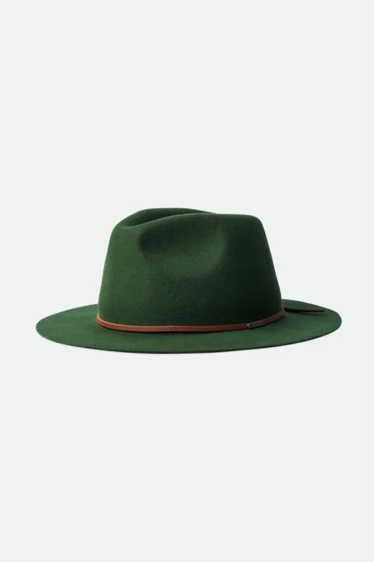 Wesley Packable Fedora - Moss sold by Brixton