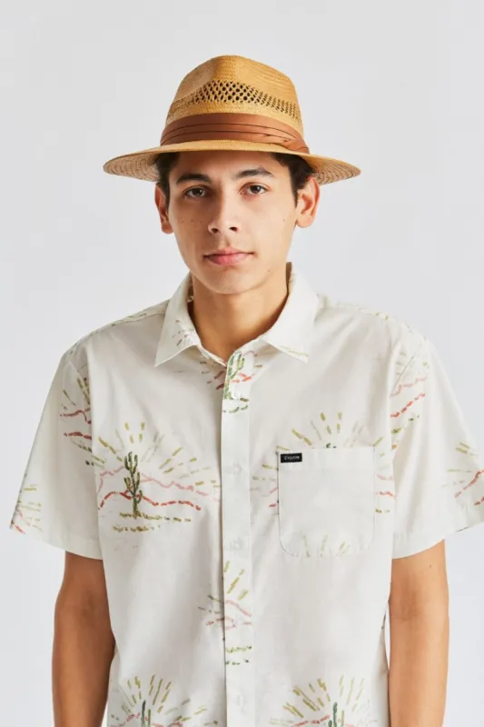 Goodman Straw Fedora - Copper sold by Brixton