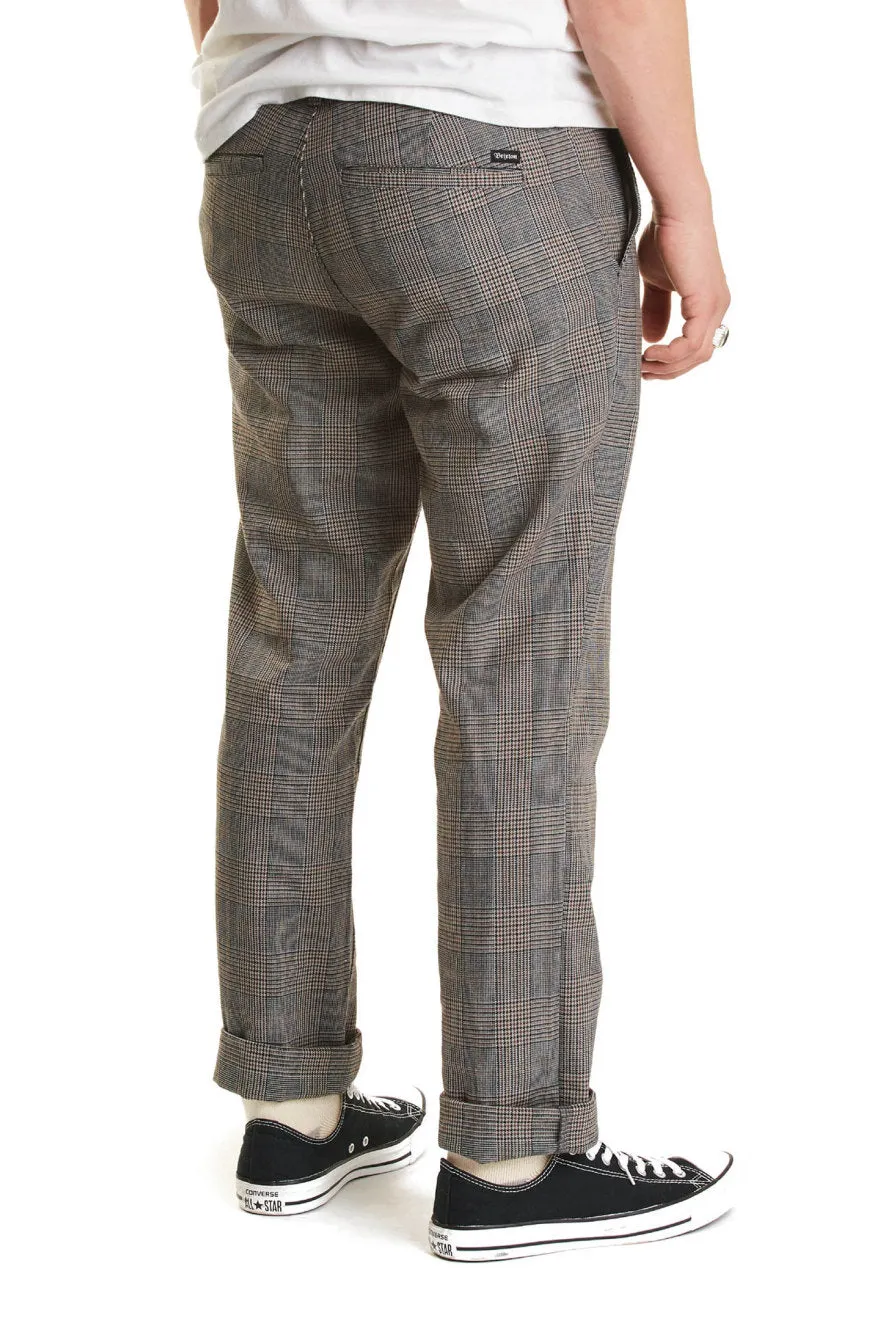 Reserve Chino Pant - Grey Plaid sold by Brixton product image thumbnail 3