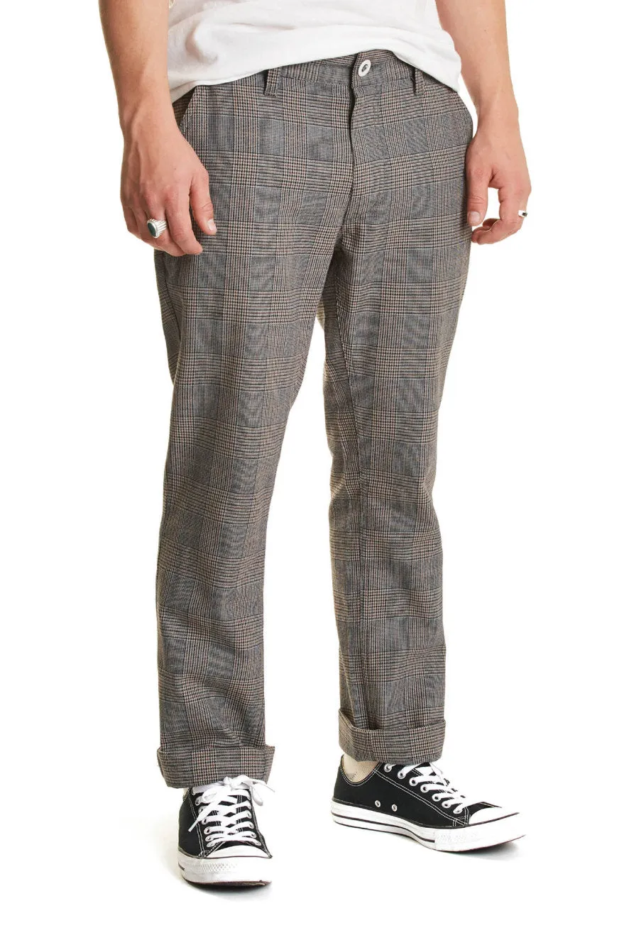 Reserve Chino Pant - Grey Plaid sold by Brixton