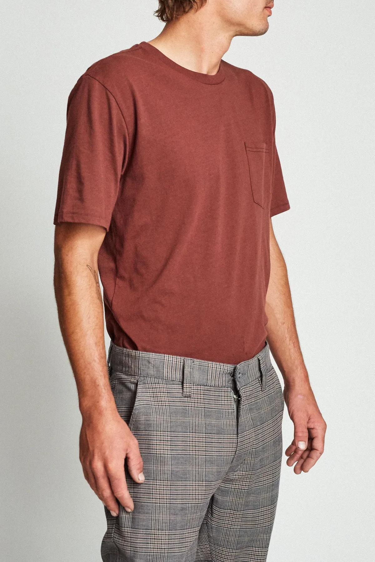 Basic S/S Pocket Tee - Chestnut sold by Brixton product image thumbnail 2