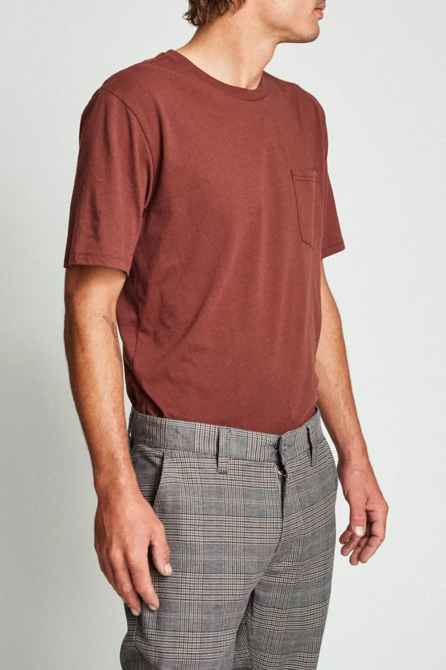 Basic S/S Pocket Tee - Chestnut sold by Brixton product image thumbnail 3