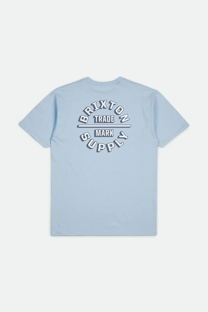 Boys Oath II S/S Standard Tee - Light Blue sold by Brixton product image thumbnail 2