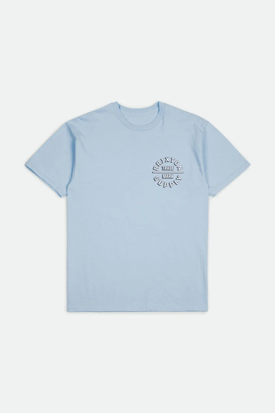 Boys Oath II S/S Standard Tee - Light Blue sold by Brixton