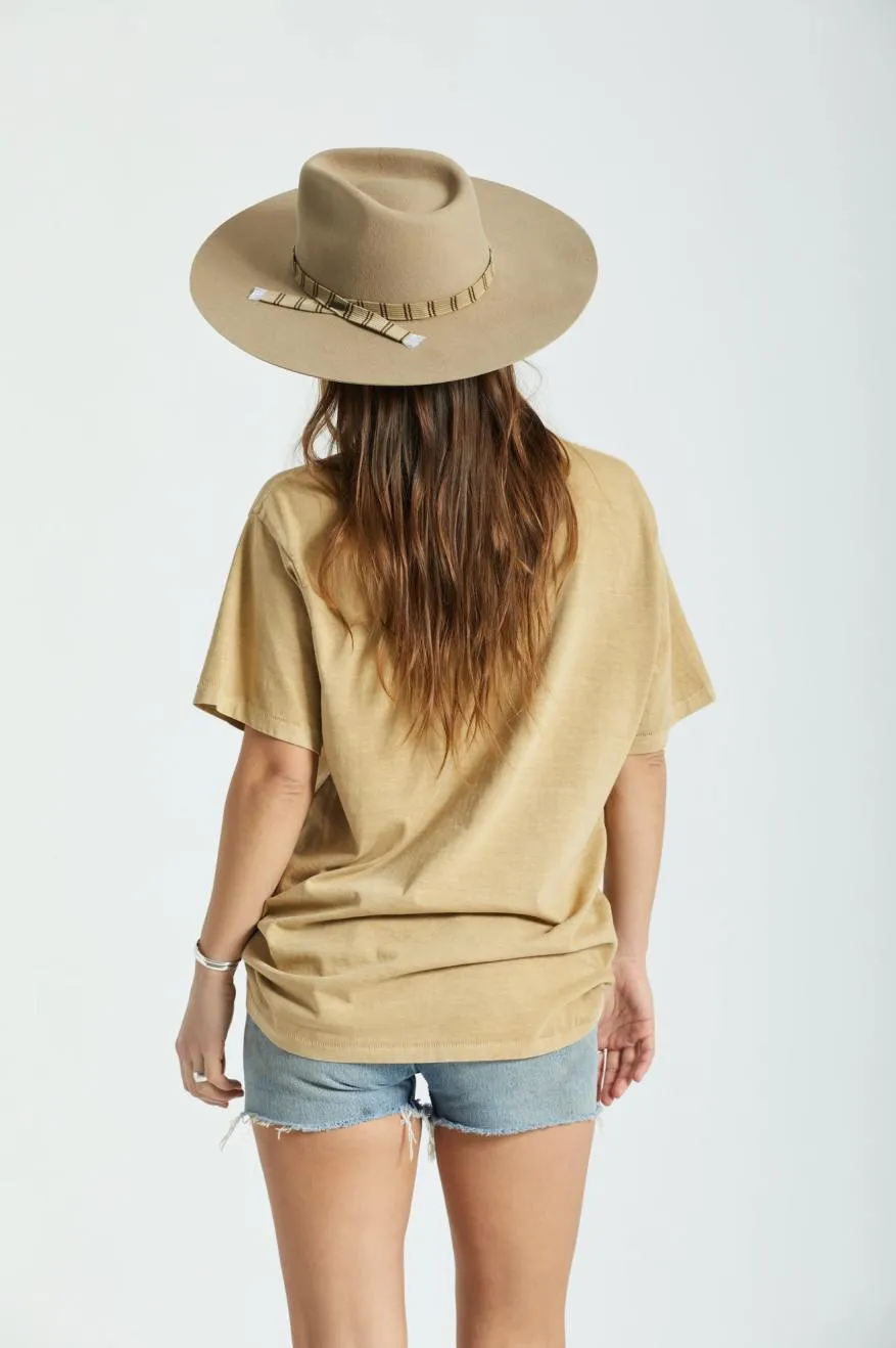 Leigh Felt Fedora - Sand sold by Brixton product image thumbnail 3