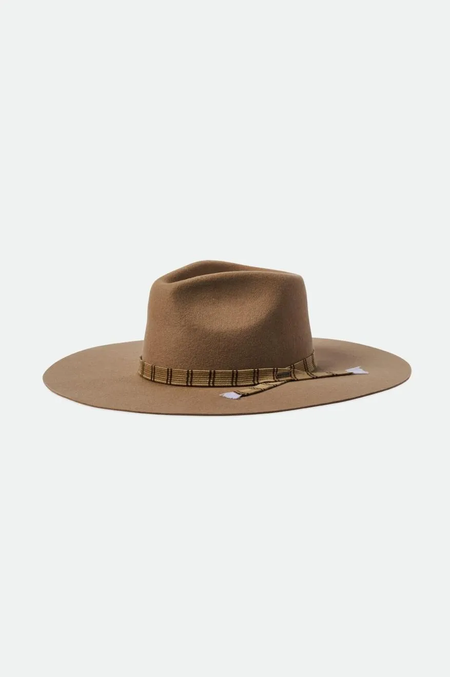 Leigh Felt Fedora - Sand sold by Brixton product image thumbnail 4