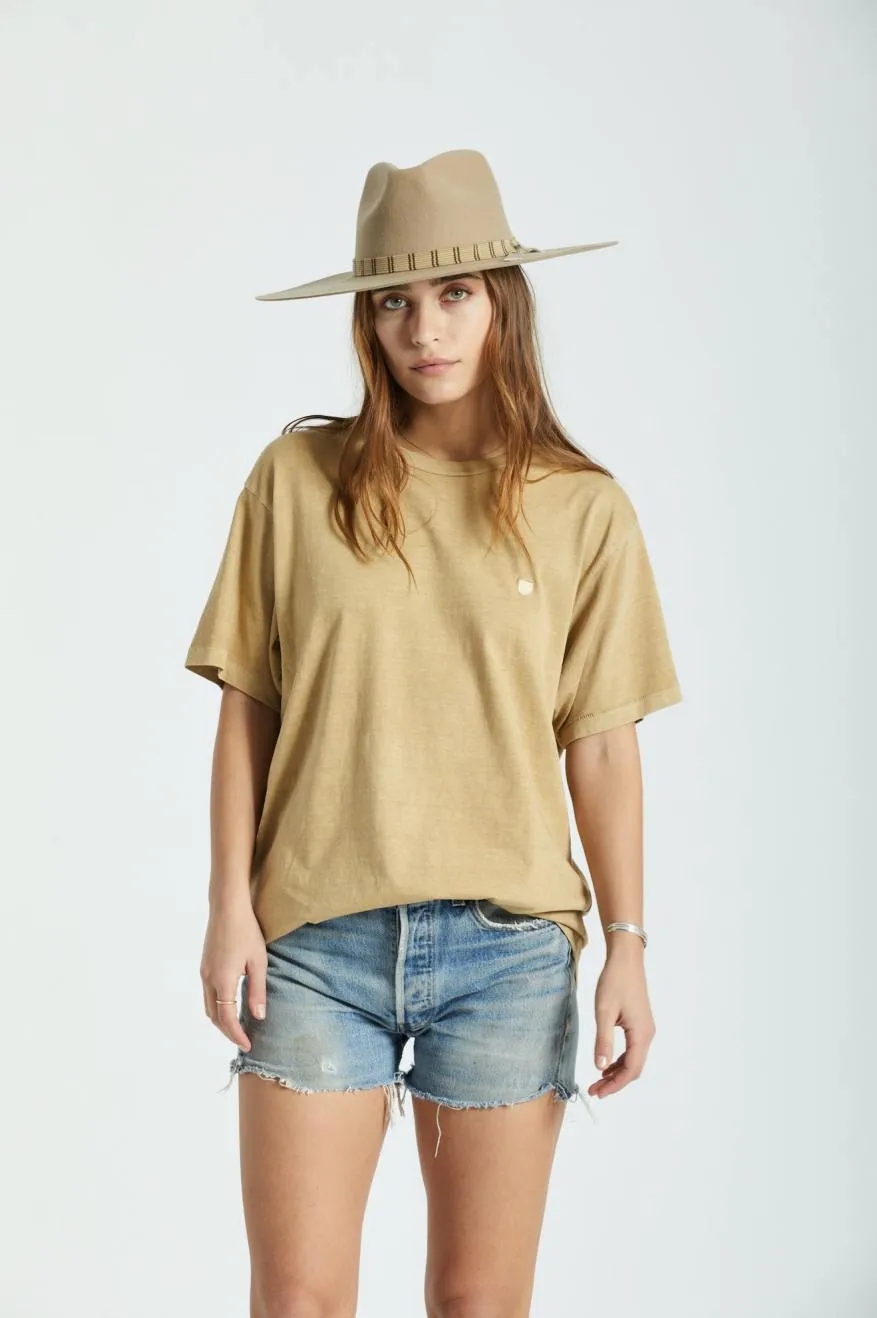 Leigh Felt Fedora - Sand sold by Brixton