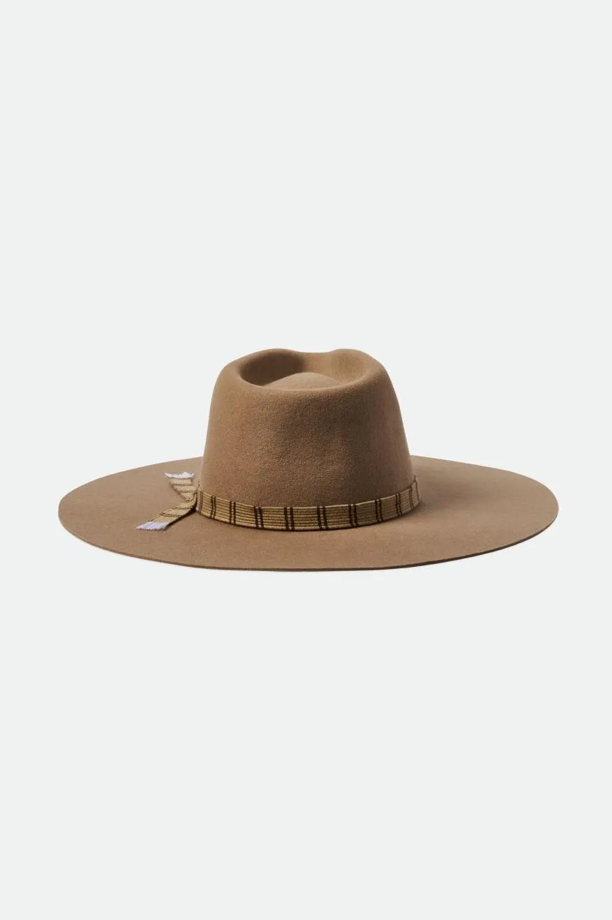 Leigh Felt Fedora - Sand sold by Brixton product image thumbnail 5