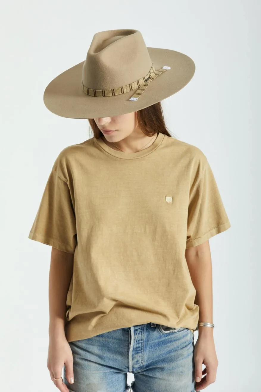 Leigh Felt Fedora - Sand sold by Brixton product image thumbnail 2