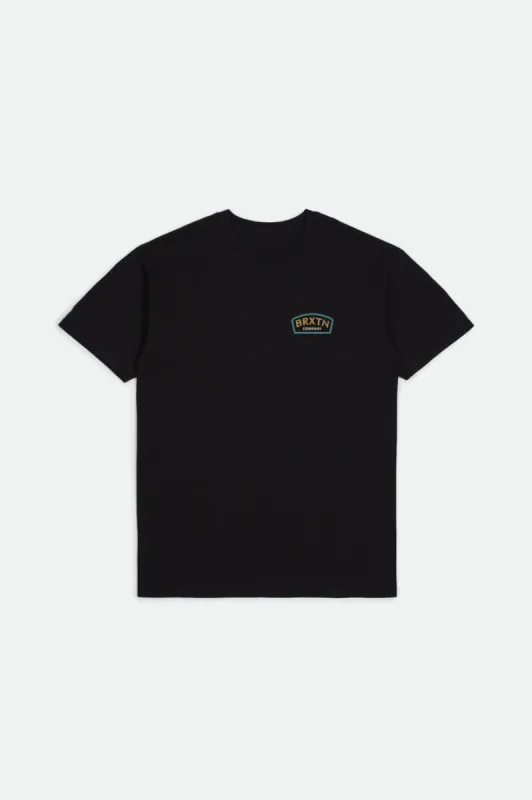 Dulla S/S Standard Tee - Black sold by Brixton