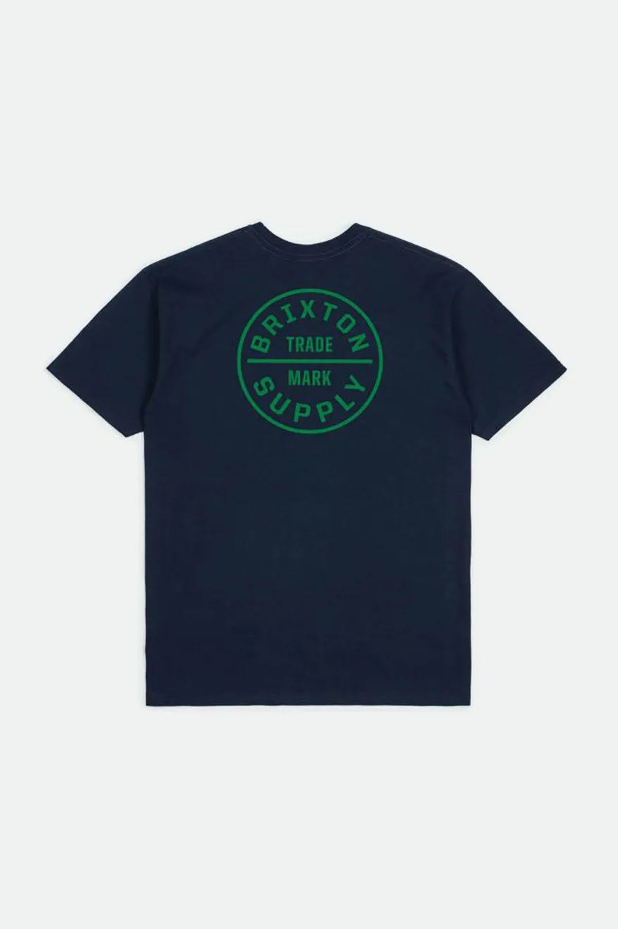 Oath S/S Standard Tee - Navy/Green sold by Brixton product image thumbnail 2