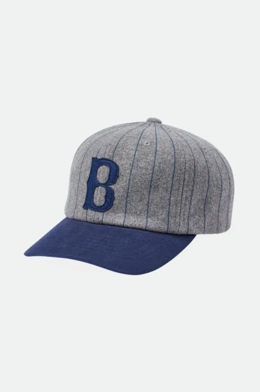 Big B MP Cap - Dark Heather Grey/Washed Navy sold by Brixton