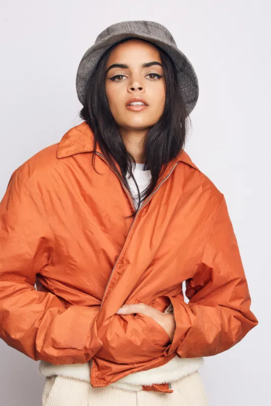 Hardy Women Bucket Hat - Grey Plaid sold by Brixton