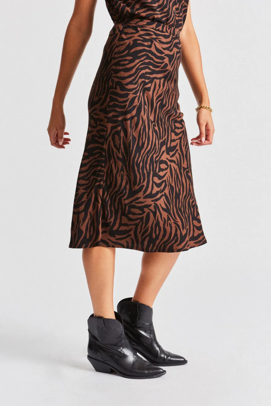 Helena Midi Skirt - Zebra sold by Brixton product image thumbnail 2