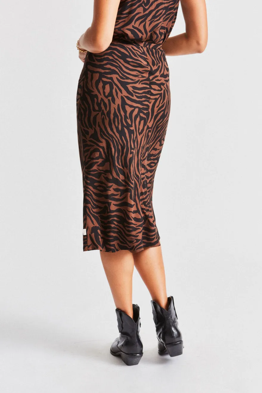 Helena Midi Skirt - Zebra sold by Brixton product image thumbnail 3