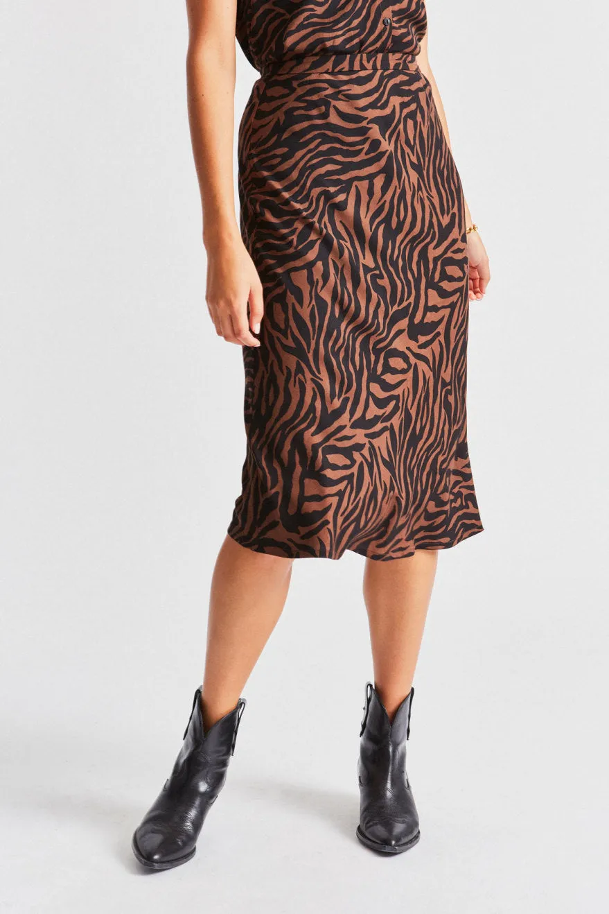 Helena Midi Skirt - Zebra sold by Brixton